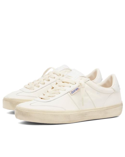 【関税&送料込】Golden Goose Deluxe Brand White Leather Soul Golden Goose - Soul-Star Distressed Leather Sneakers - White