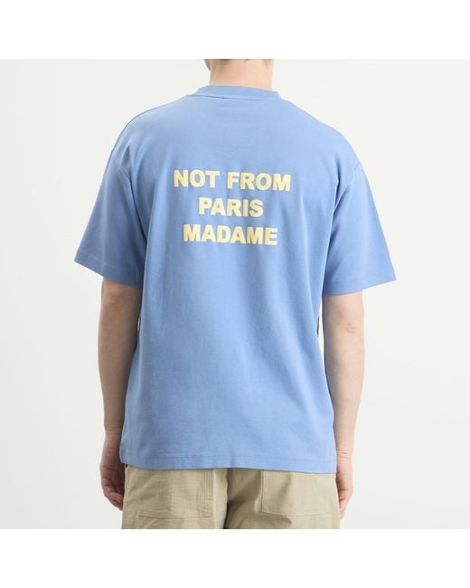 Drole de Monsieur Blue The Slogan T-Shirt for men