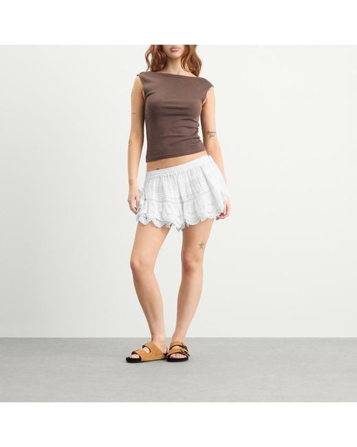 Isabel Marant White Puria Mini Skirt