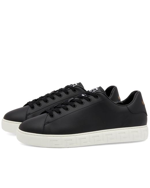 Versace Black Greek Sole Sneakers for men