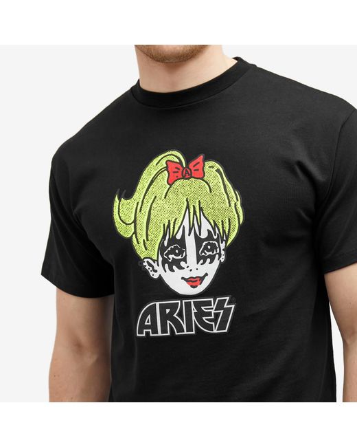 Aries Black Kiss T-Shirt for men