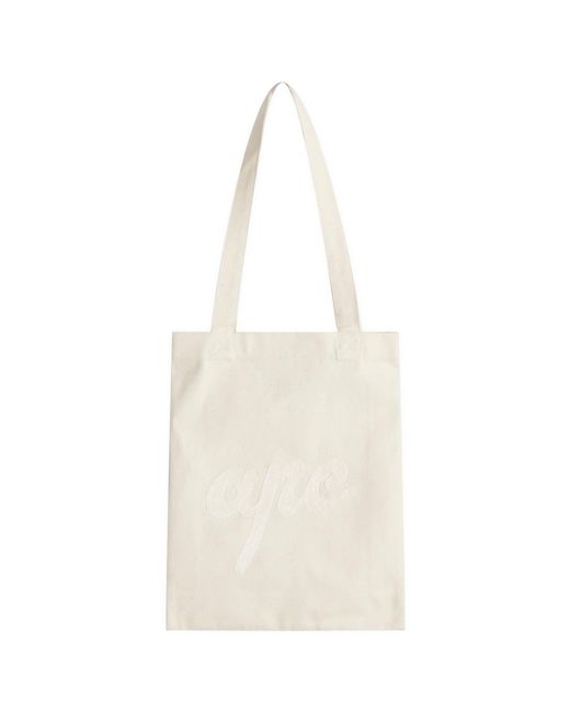 A.P.C. Natural Lou Chainstitch Tote Bag for men