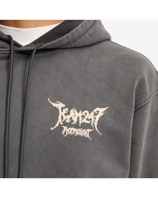 Represent Gray End. X 'Platinum' Oversized Hoodie for men