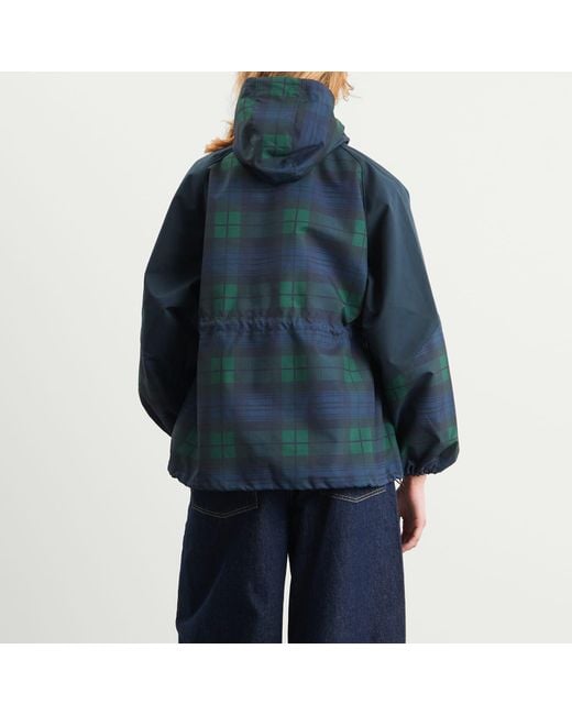 Damson Madder Blue Liu Check Raincoat