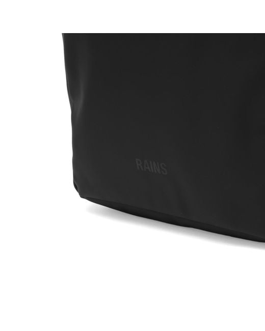 Rains Black Clip Front Backpack