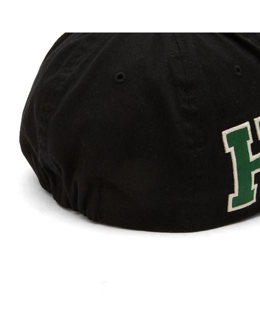 Human Made Black Short Peak Baseball Cap for men