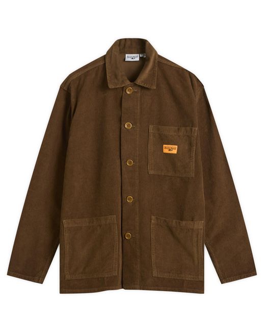 Service Works Brown Corduroy Chore Shirt for men