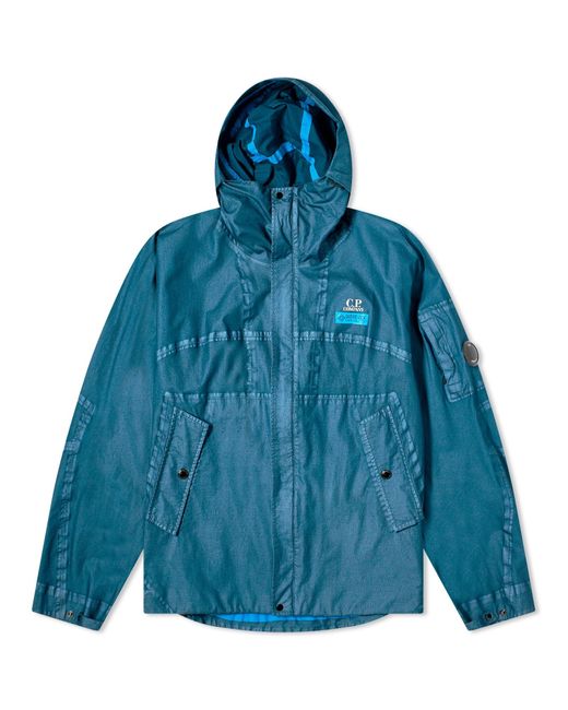 C P Company Blue Gore G-Type Hooded Jacket for men