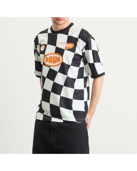 Pawa Speed Sports Black Racing Football Shirt for men