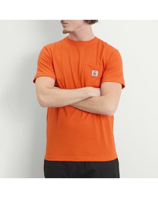 Randy's Garments Orange Inc. Logo Pocket T-Shirt for men