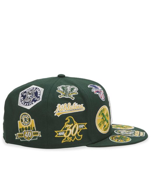 KTZ Green Image Oakland Athletics All Over 59Fifty Cap