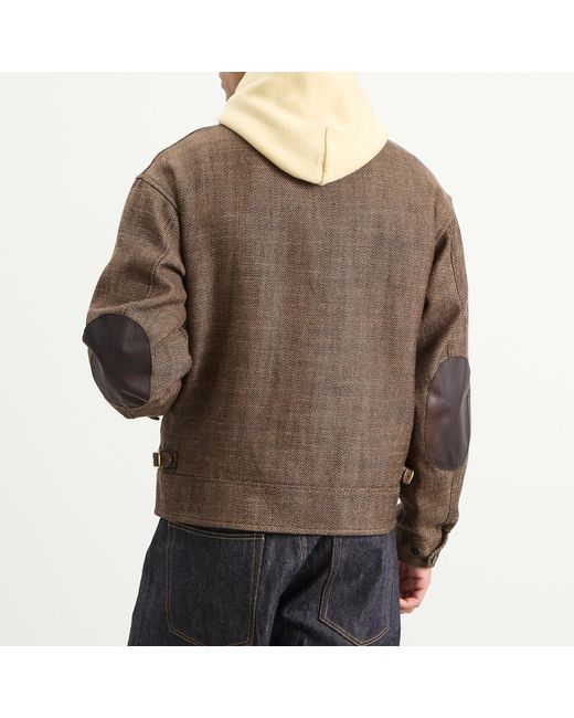 Visvim Brown Strato Bomber Jacket for men