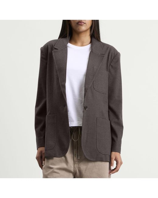 GOOD AMERICAN Black Oversized Blazer