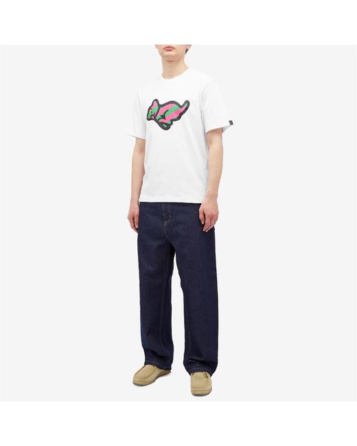 ICECREAM White Running Puppy T-Shirt for men