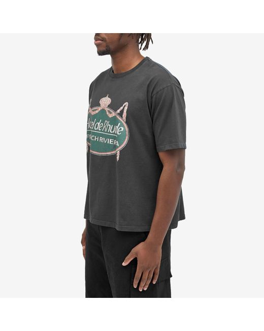 Rhude Gray Riviera T-Shirt for men
