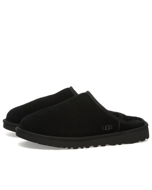 Ugg Black Classic Slip-On Sheepskin Slippers for men