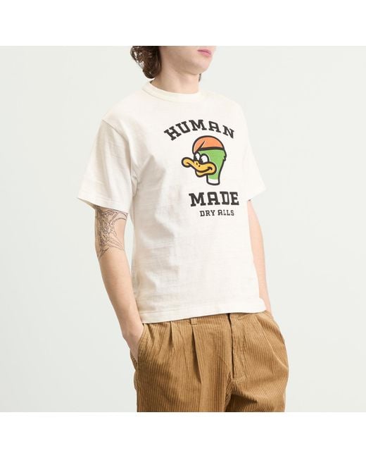 Human Made Duck Head T-Shirt in White for Men | Lyst