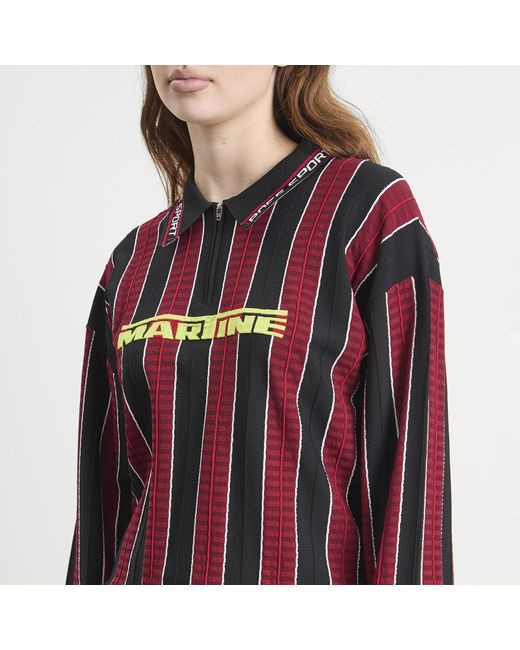 Martine Rose Red Logo Polo