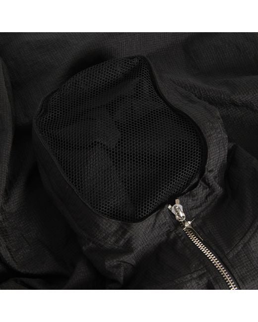 THUG CLUB Black Nylon Hooded Jacket for men