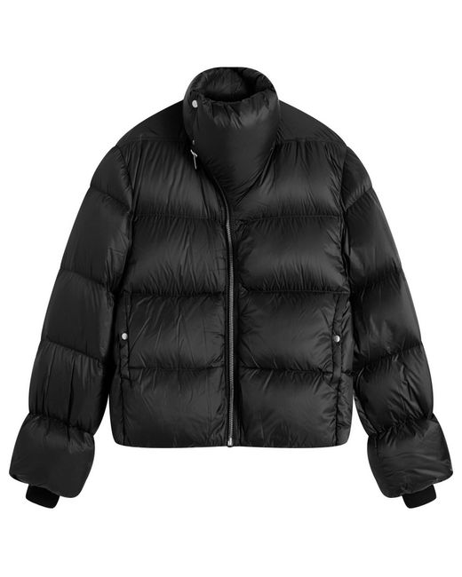 Rick Owens Black Light Nylon Down Turtle Jacket for men
