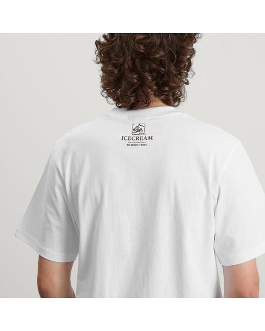 ICECREAM White Serve It Best T-Shirt for men