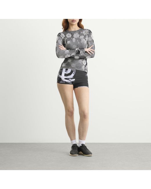 PAOLINA RUSSO Black Mini Shorts