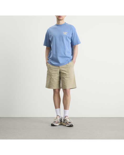 Drole de Monsieur Natural Cotton Elasticated Waist Shorts for men