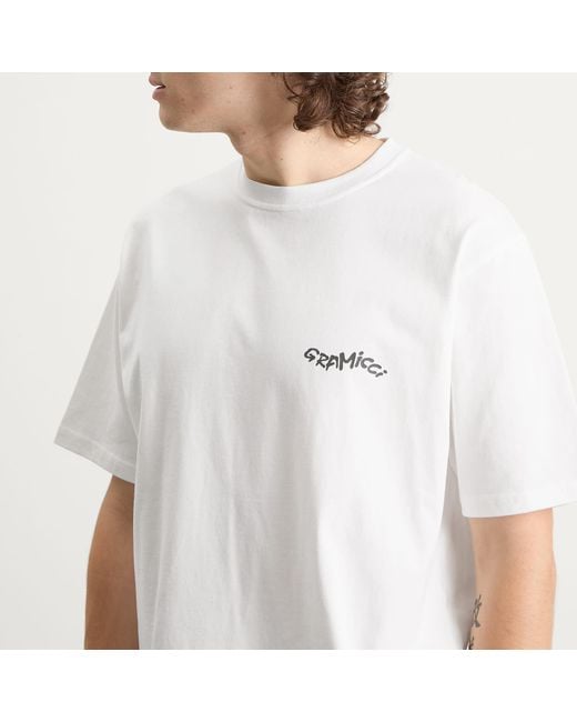 Gramicci White Gecko T-Shirt for men