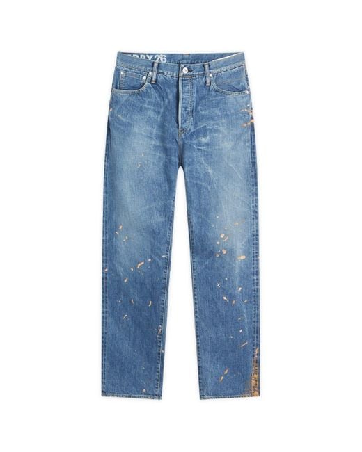 Visvim Blue Social Sculpture 11 13 Oz Straight Leg Dry 26 Jeans for men