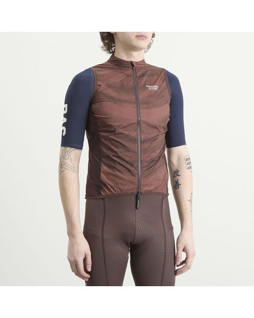 Pas Normal Studios Brown Mechanism Stow Away Gilet for men