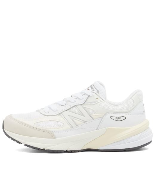New Balance White U990Gb6 Sneaker
