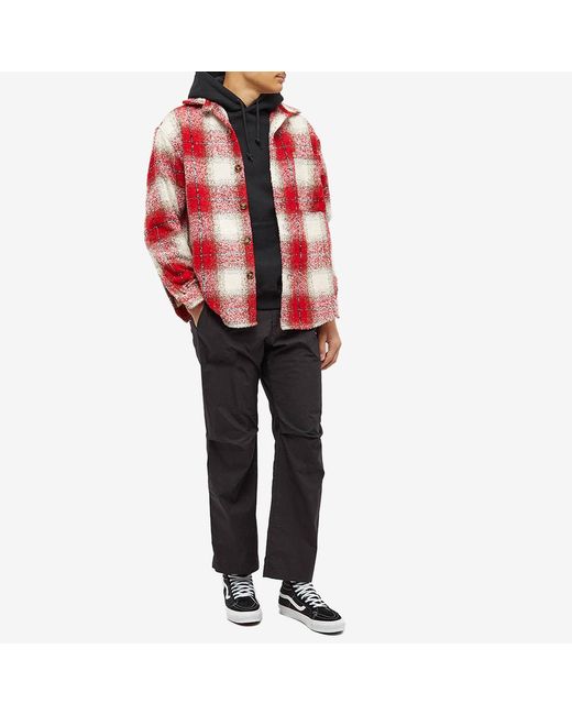 Fucking Awesome Heavy Flannel Overshirt in Red for Men | Lyst Canada