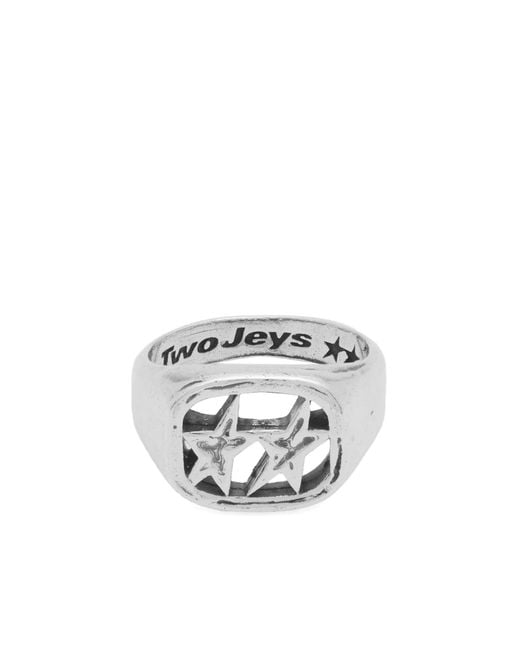 Twojeys Metallic Framed Ring