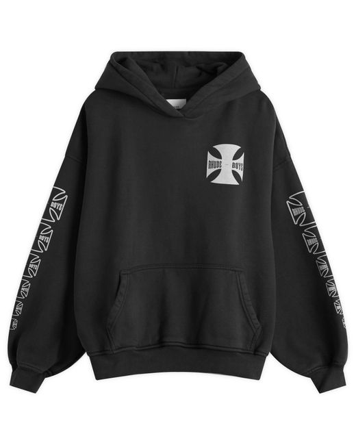Rhude Black Boys Hoodie for men