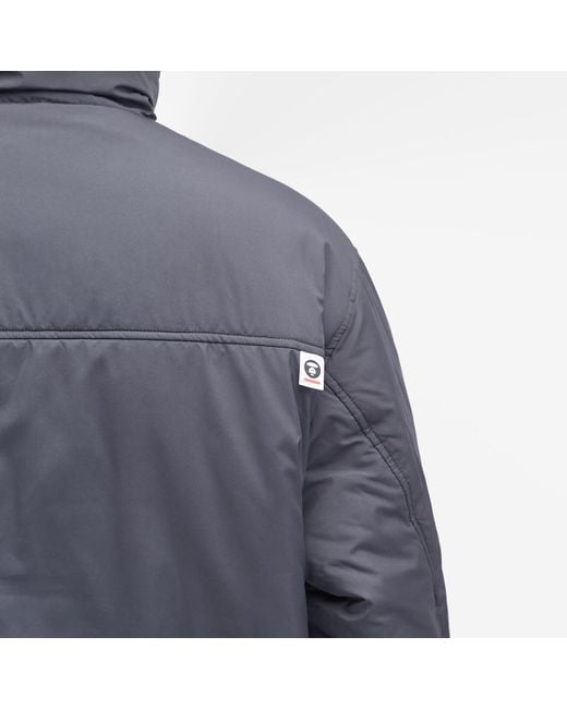 Aape By A Bathing Ape Blue Aape Now Reversible Camo Padded Jacket for men