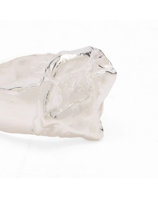 SIMUERO White Sello Vela Ring for men