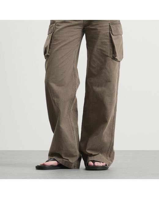 Studio Nicholson Black Curren Leather Flip Flop
