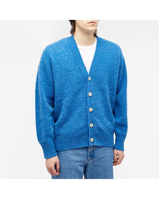 Howlin Howlin Shaggy Bear Cardigan in Blue for Men Lyst