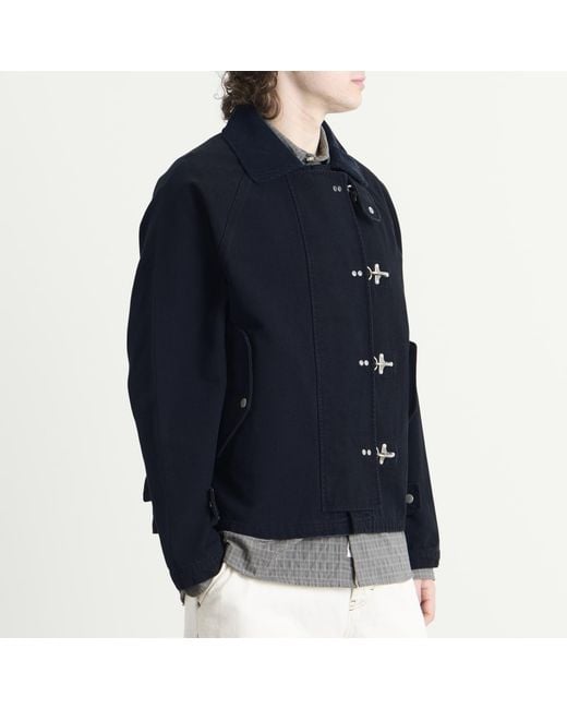 Forét Blue Cinder Clasp Canvas Jacket for men