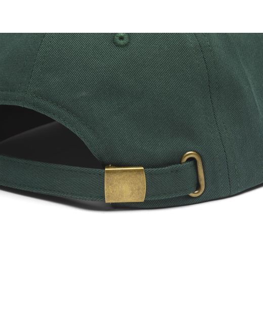 BOUND Green Script Embroidered 6 Panel Cap for men