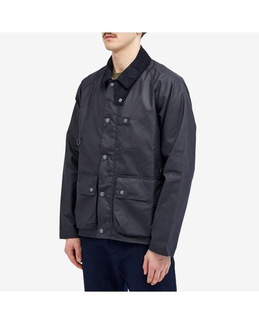 Barbour Blue Utility Spey Wax Jacket for men