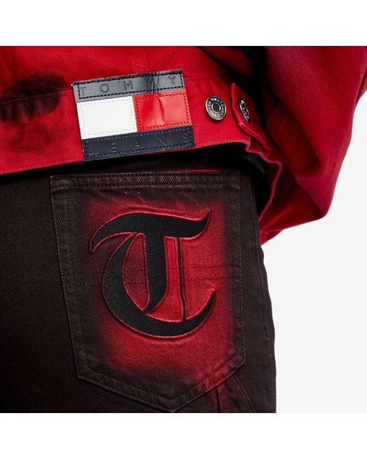 Tommy Hilfiger Red Wide Jeans