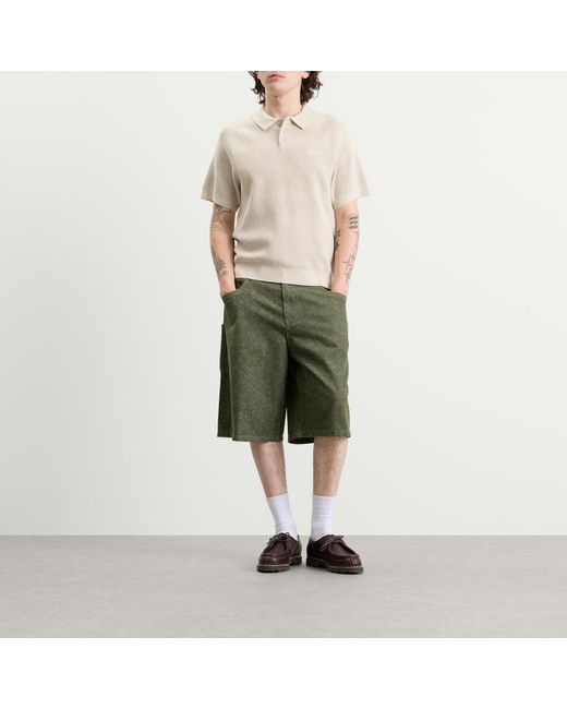 Dime Natural Cable Knit Polo for men
