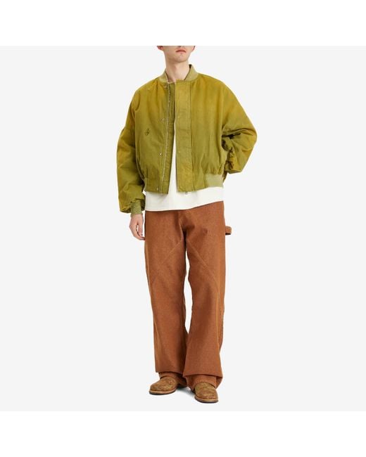 J.W. Anderson Brown Aged Twisted Workwear Jeans for men
