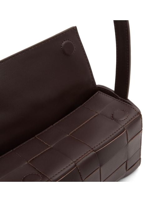 St. Agni Black Woven East West Bag