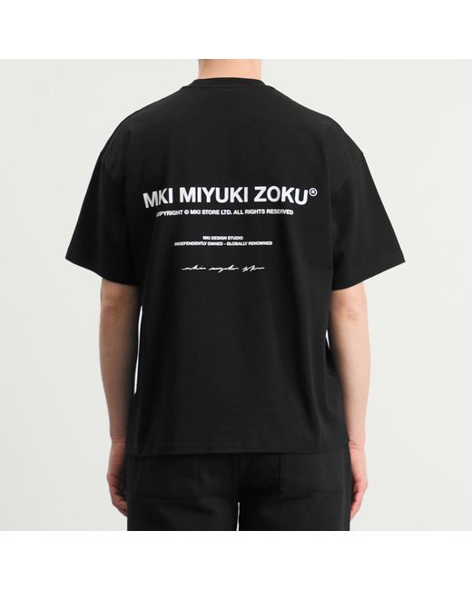 MKI Miyuki-Zoku Black Design Studio T-Shirt for men