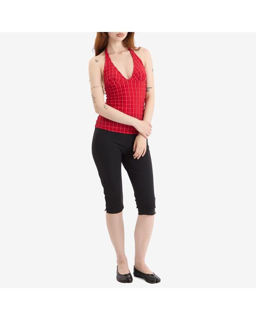Peachy Den Red Cindy Halter Top