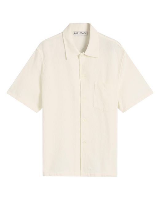 Our Legacy Natural Box Shirt Shortsleeve for men