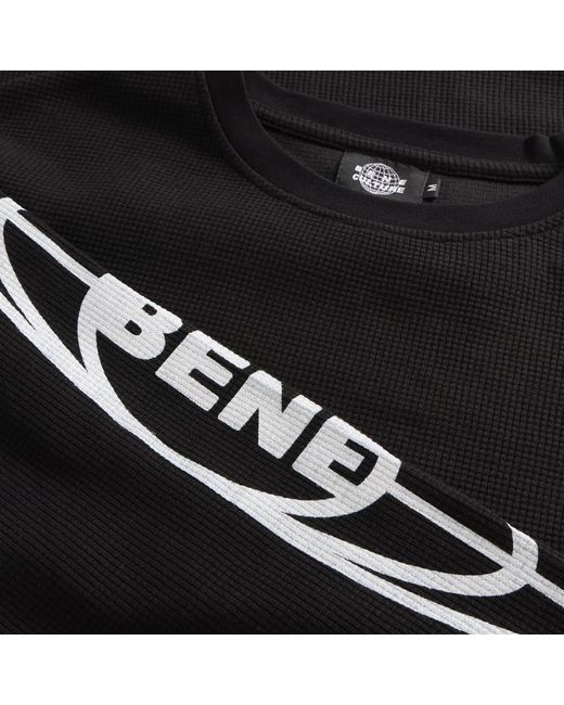 Bene Culture Black Worldwide Thermal Long Sleeve T-Shirt
