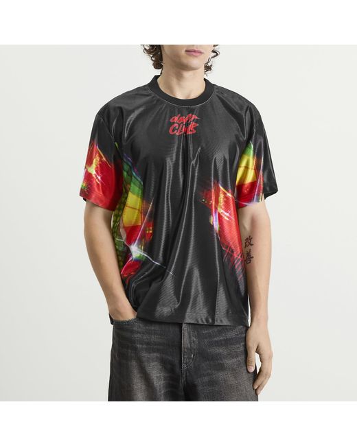 Pleasures Black Daft Club Sport Shirt for men